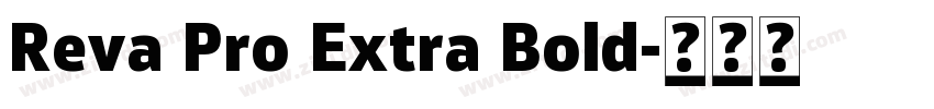 Reva Pro Extra Bold字体转换